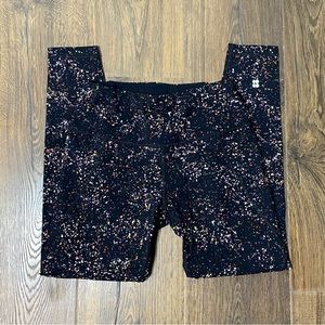 Sweaty Betty Black Multicolored Speckled Power 7/8 Leggings